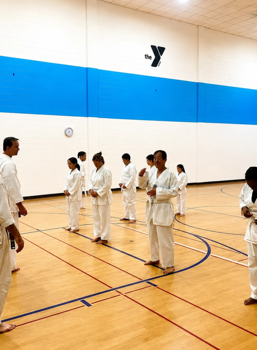 adults in karate class