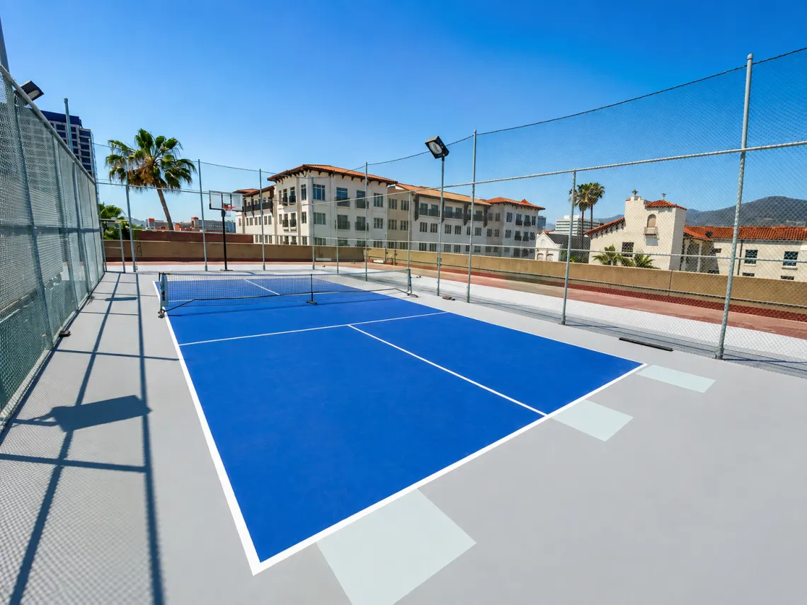 image of the pickleball court